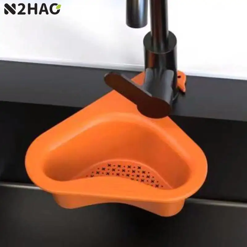 Kitchen Leftovers Sink Filter Swan Drain Basket Universal Fruit And Vegetable Multifunctional Drain Basket Home Accessories drain basket double layered strainer basket convenient fruit vegetable washing basket for home kitchen