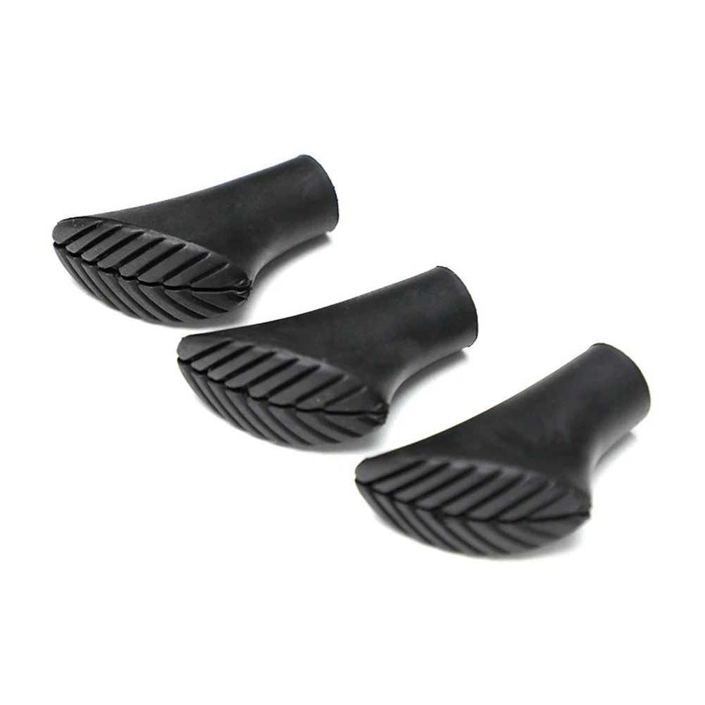 Trekking Pole Anti-skid Foot Cover Cane Climb Replacement Alpenstock Hike Protector Cap Tip Tpr Walk Stick Outdoor Camping Parts trekking pole trekking poles walking stick trekking pole tip protectors