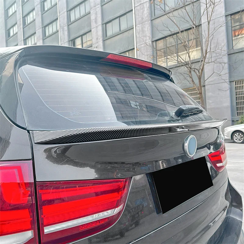 For BMW X5 F15 2014- Rear Top Trunk Roof Spoilers Wind Wing Lid Flap Spoilers Lip Body Kits Tail Tailgate Spoiler Car Rear Wing Spoiler Car Roof Spoiler
