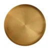 Elegant Gold Stainless Steel Storage Tray Jewelry Display Plate Organizer for Cosmetics Coffee Table Snacks Keys 12 5cm 3