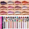 11 Color Lip Gloss  Metallic Shimmer Glitter Finish Lipstick Long Lasting Waterproof Lip Stain 2