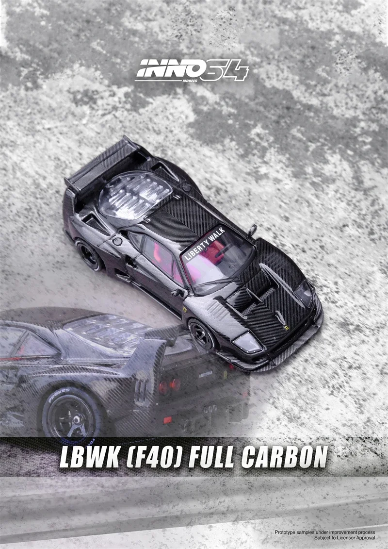 

INNO 1:64 LBWK F40 полнокарбоновый литая модель автомобиля