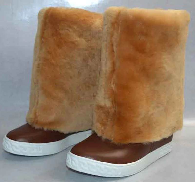 

Ботильоны из натуральной кожи, высокие кроссовки на толстой платформе, без застежки, с шерстяным мехом, увеличенная высота, круглый носок, римские сапоги