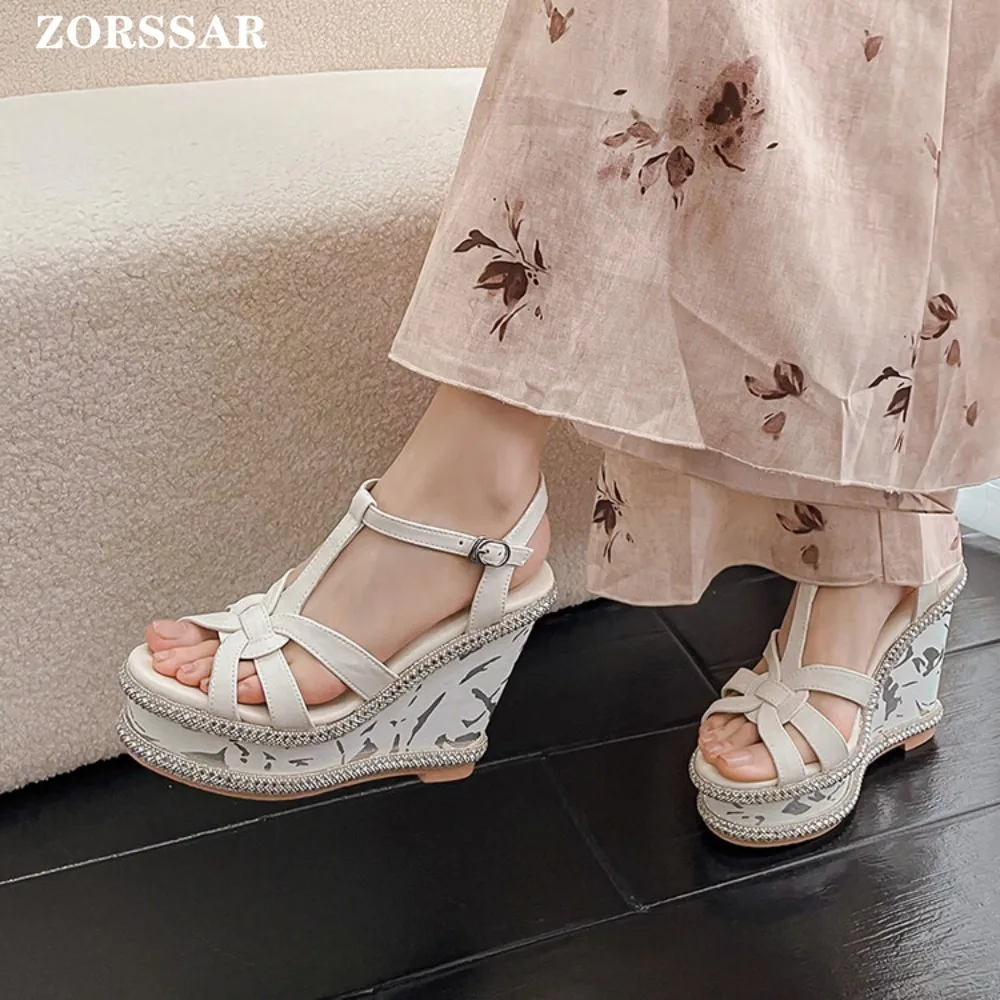 

Women Sandals New Platform Sandals for Summer Wedges Shoes Women Platform Heels Sandalias Mujer Luxury Summer Flip Flops