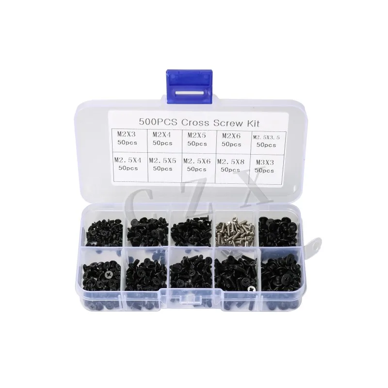 M2/M2.5/M3 Screw Laptop Notebook Computer Screw Assortment Kit for IBM HP Dell 500Pcs Hardware Parts stainless steel screws screw bolt nut set screw washer nut kit auto fasteners assortment