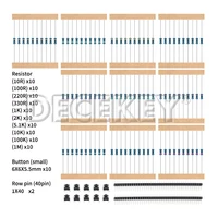 211pcs New Electronics Components Basic Starter Kit for Arduino UNO MEGA2560 Raspberry Pi with LED Buzzer Capacitor Resistor - Image 5
