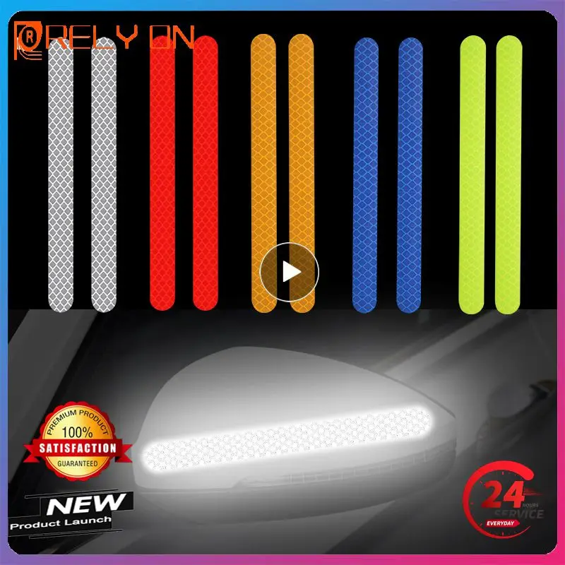 Car Reflective Strips Stickers Rearview Mirror Reflective Strip Anti