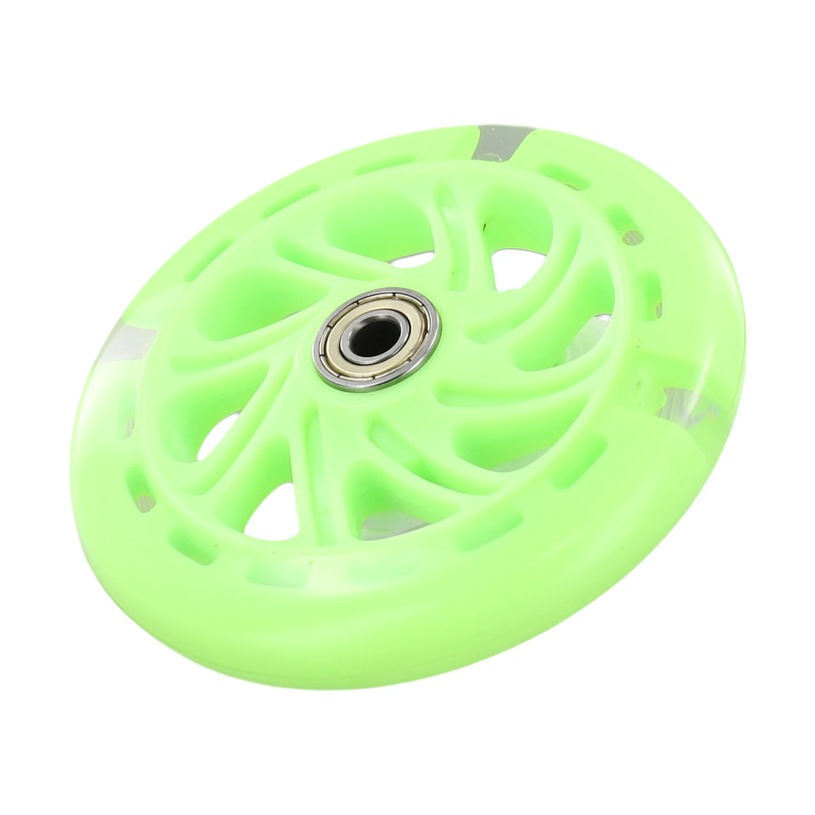 1pc LED-Blitz Rad Blinkende Lichter Zurück Hinten ABEC Für Roller Mini 12x2cm PU Kinder ersetzen Räder Beleuchtung Outdoor Fahrrad Teil – Detail 18