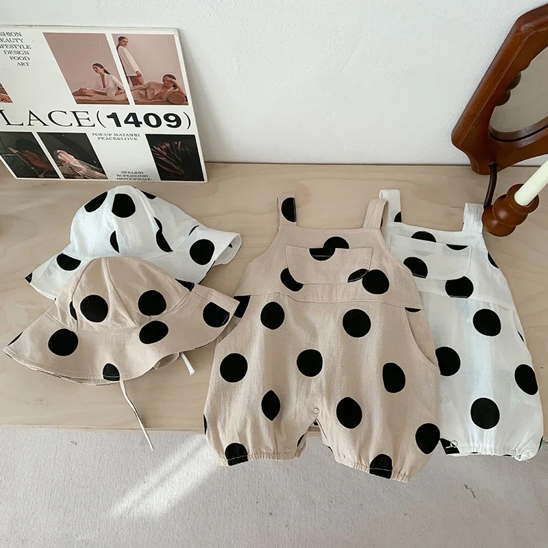 Cute Dots Baby Girls Jumpsuit Romper Summer Outfit