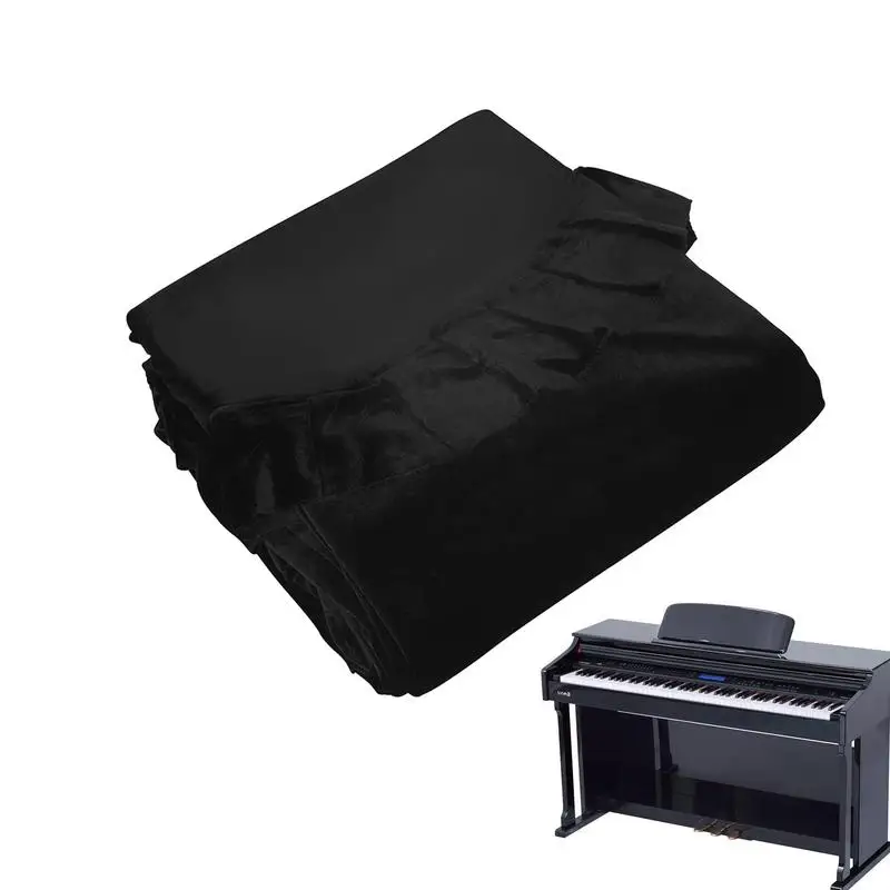

Piano Protective Cover Keyboard Accessories Breathable Dustproof Cover Velvet Piano Full Covers Fit Most Pianos