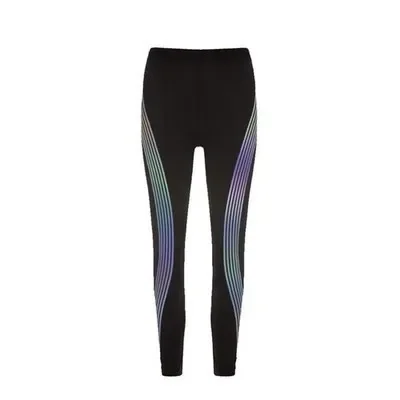 New Wish Shiny Digital Print Stripe High Waist Sports Yoga Leggings Fitness Exercise Trousers Tracksuit Bottoms Running Pants