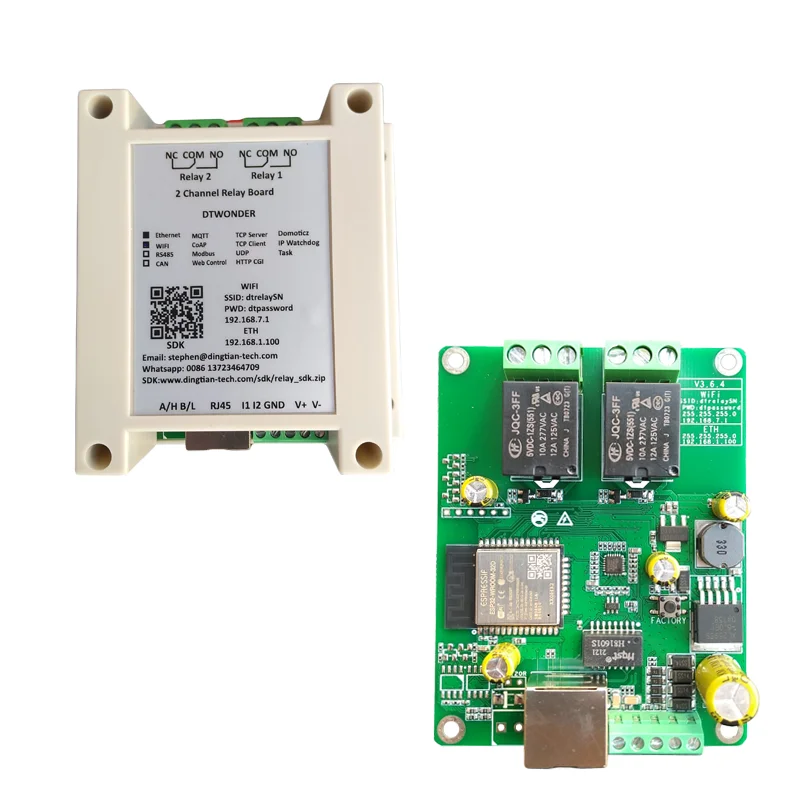 ตัวเลือกสินค้า โมดูลควบคุมอุปกรณ์ไฟฟ้าอัจฉริยะ ESP32 Smart Relay