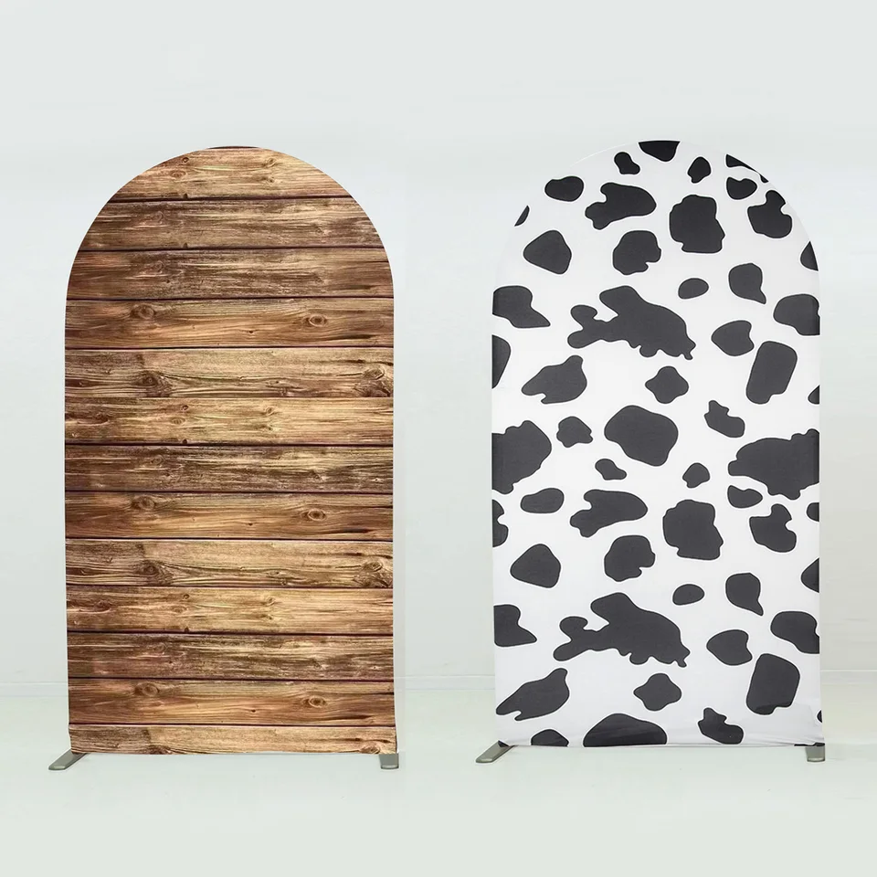 Copertura Per Arco In Spandex Personalizzata Con Stampa – Sfondo Per Cerimonie E Foto, Rotonda E Aderente