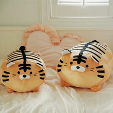 

35/45cm Super Soft Plush Printed Fat Round Tiger Stuffed Toys Tiger Pattern Throw Pillow Cushion Bed Cushion Birthday Gift