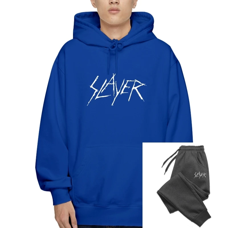 

Slayer Music Drawstring Metal Logo T-Sweatshirt Hoodies Womens Style