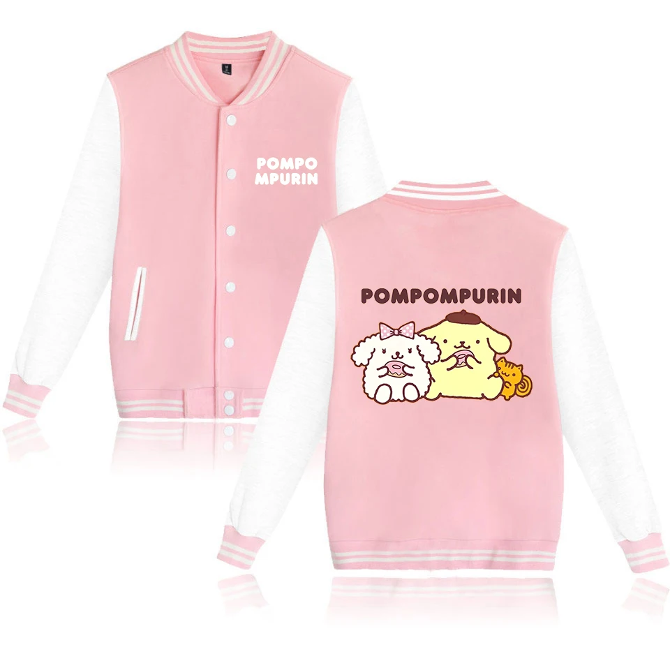 Pompompurin Varsity Baseball Bomber Jackets Men Women