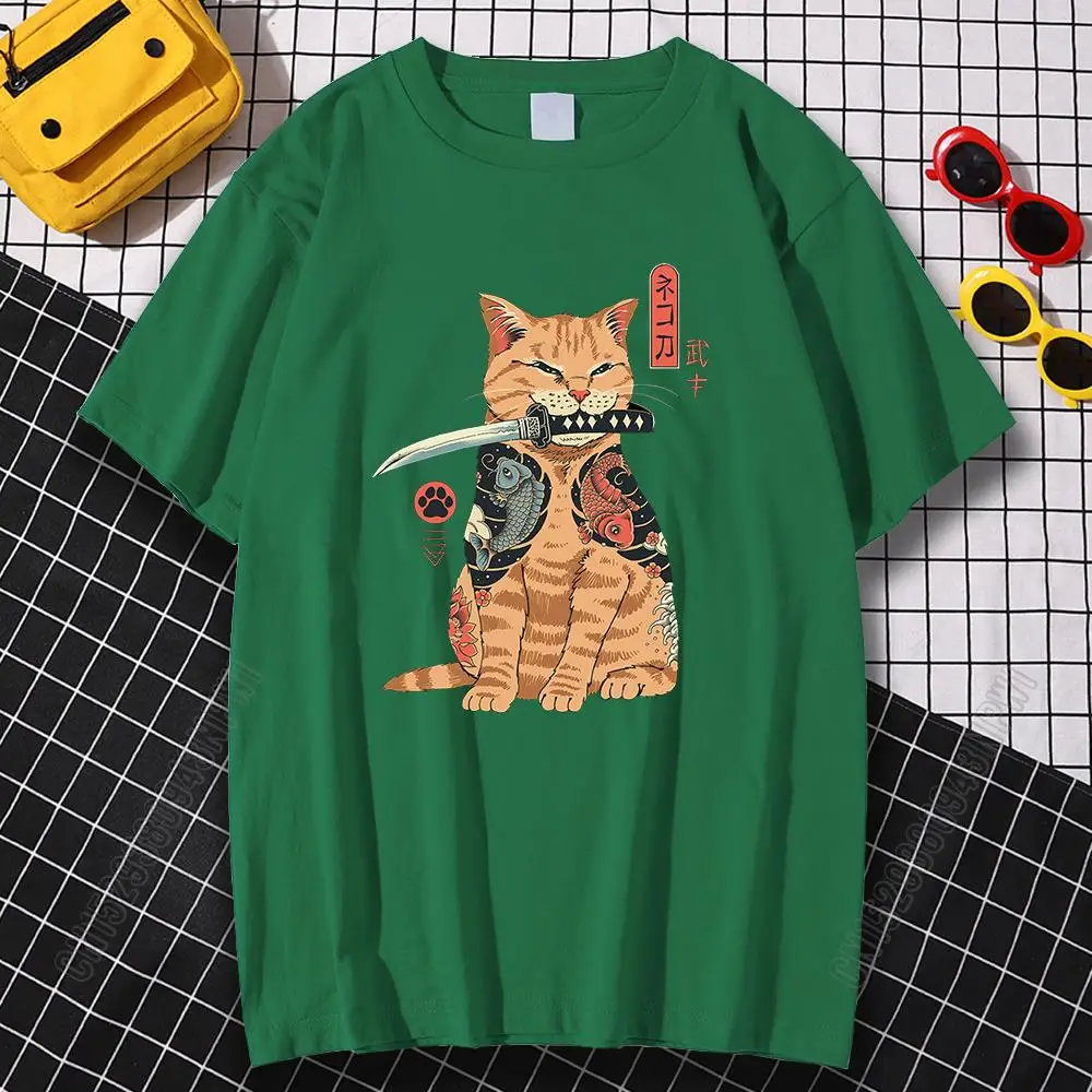 

Catana Comics Cute 100% Cotton Prints Mens T-Shirt Loose Crewneck Tops Casual T Shirt Summer Comfortable Clothes Sweat Tshirt