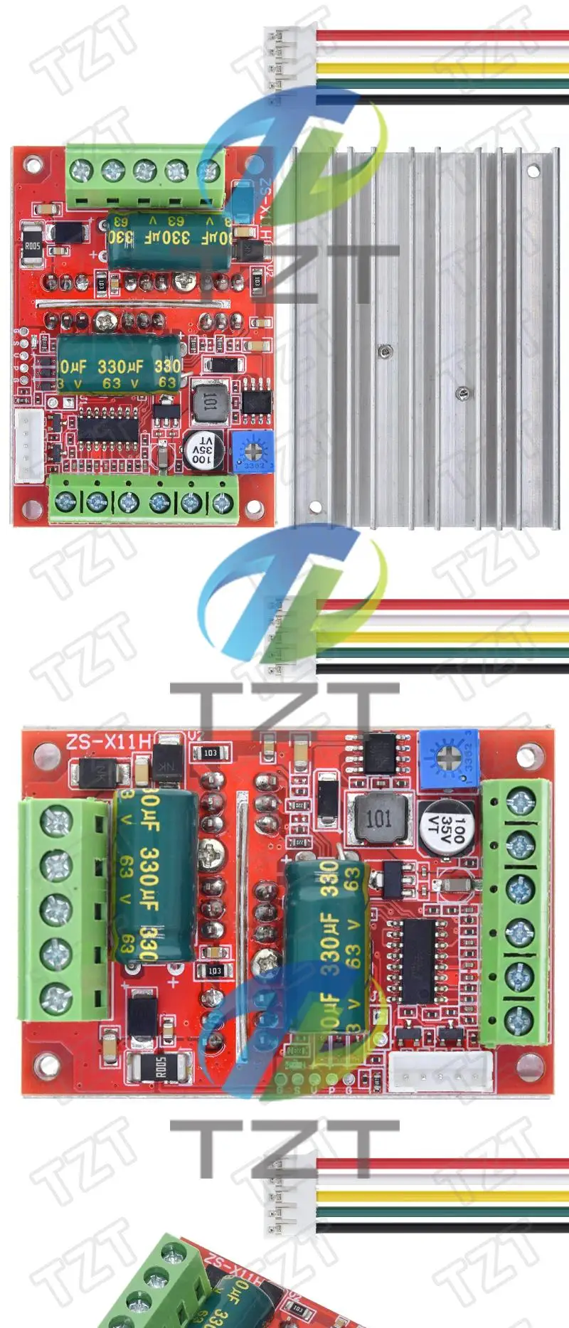 DC 6-60V 400W BLDC Dreiphasiger DC Bürstenloser Motorcontroller PWM Hall Motor Control Driver Board TZT 12V 24V 48V – Detail 5
