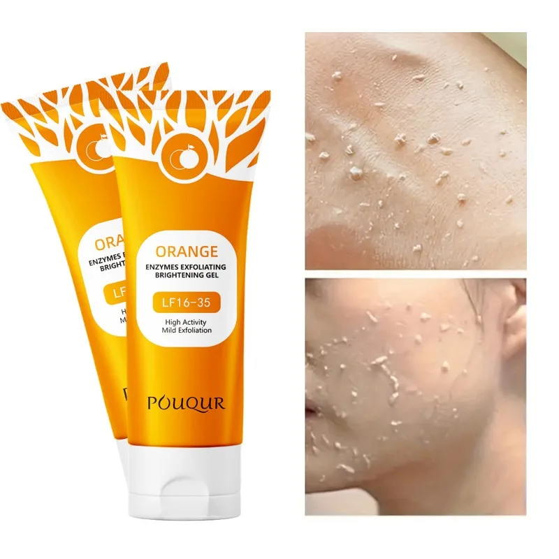 Orange Exfoliating Gel Facial Cleansing Whole Body Scrub Dead Skin Custard 4