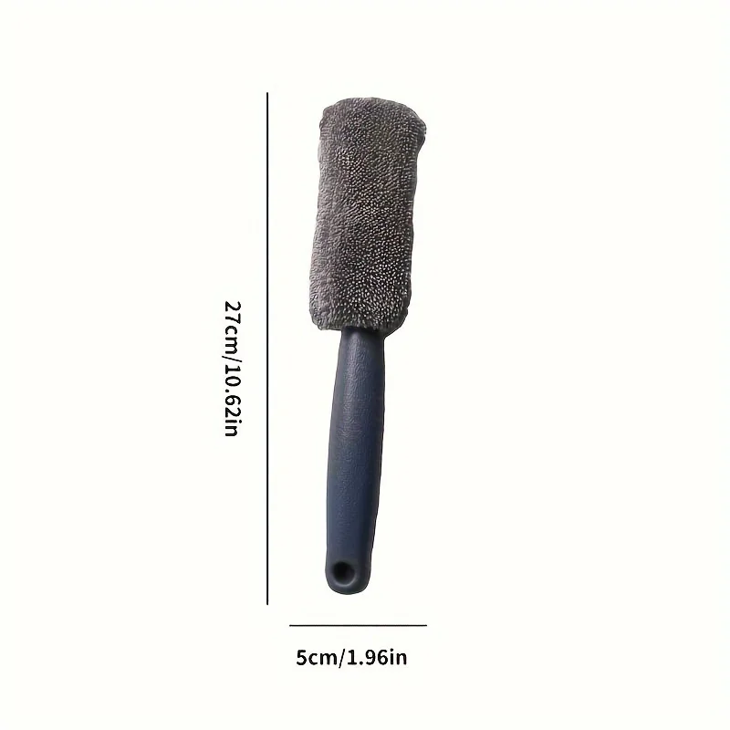 Car Wheel Cleaning Brush Portable Plastic Handle Ultra fine Fiber Tire Wheel Rim Car Trunk Motorcycle Detail Cleaning Accessorie