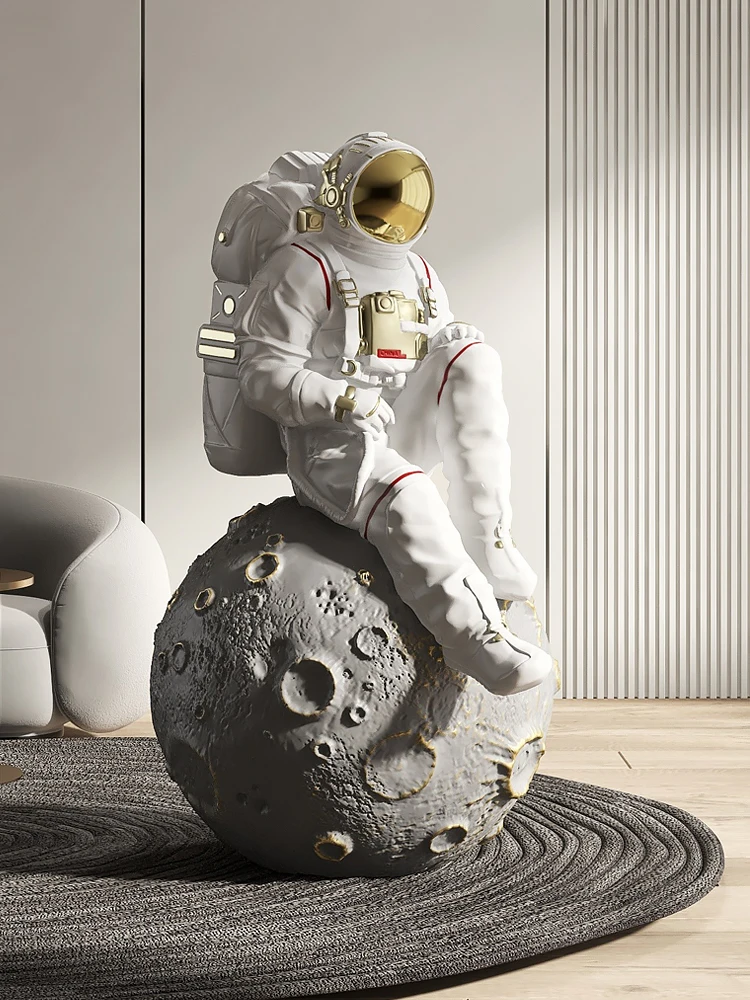 

Astronaut Floor Ornaments High-End Sculpture Living Room Large Spaceman Opening Gift