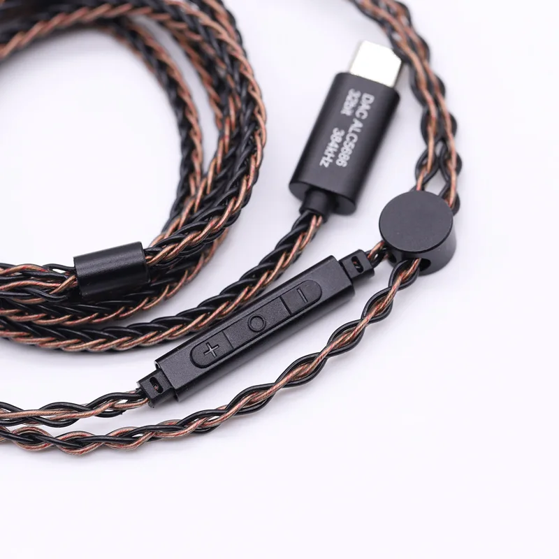Adaptador de Decodificação para Shure Cabo de Cobre com Mic Único Cristal Cobre tipo c Dac Alc5686 Mmcx Se215 Se846 - Image 3