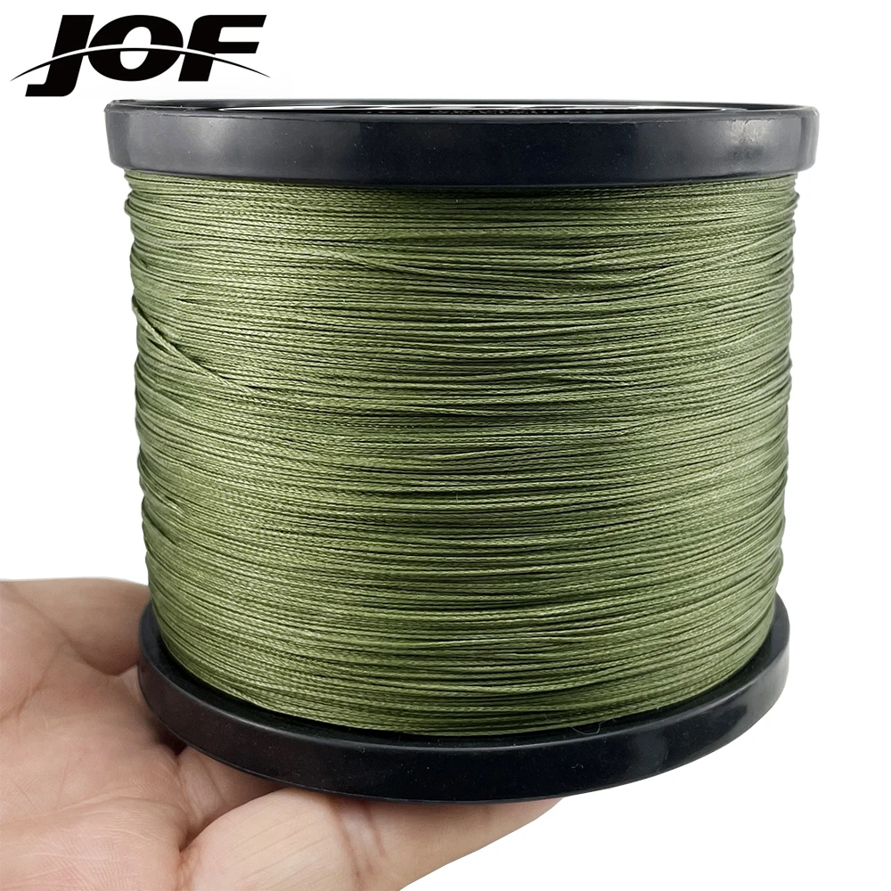 JOF PE opletené 4 vlákna rybaření linky 100M multifilamentní wear-resistant 0.11-0.50mm silným dřít moře / divoký carpa rybaření 10-80LB