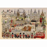 Jigsaw Puzzles 1000 Pieces Famous Landscape Painting Art Puzzles Decompression Toys for Adults Family Games Home Decoration Gift 1