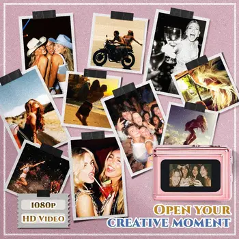 Mini Keychain Digital Camera 1080P HD ,Pocket-Size Camera Vlogging with Flash , Target retro digital camera, Concert, Travel 4