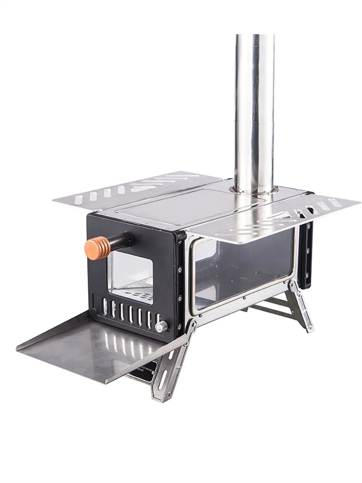 

Double Sitting Mini Stove Desktop Portable Wood Stove Outdoor Camping