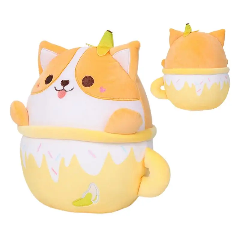 

Мягкая игрушка-собака для детей, мягкая мультяшная планшетофон, подушка, плюшевая фигурка, набивная фигурка для дома, общежития, офиса, отеля