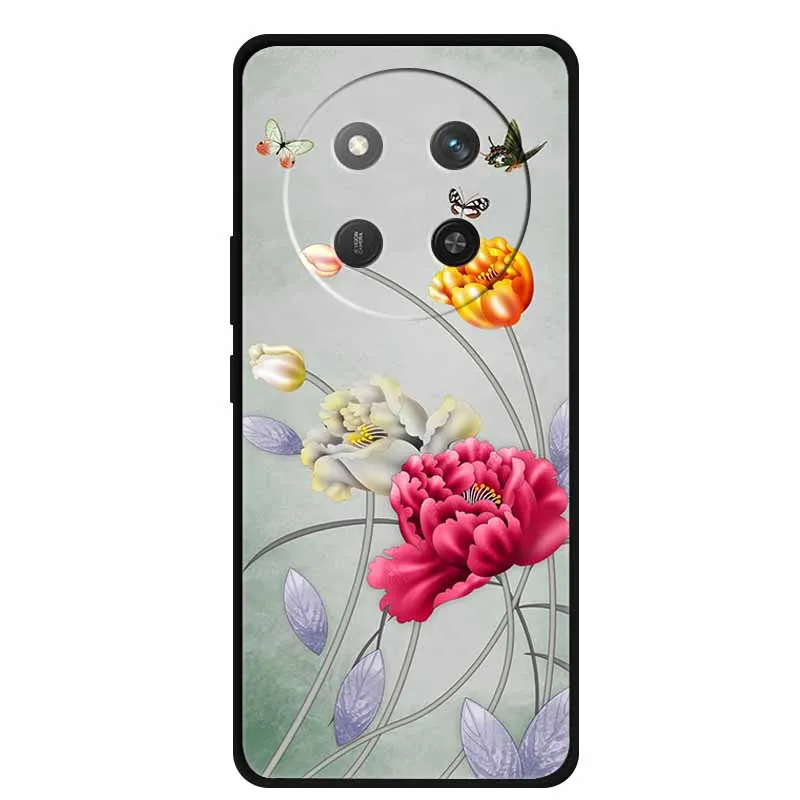 Cat Print Soft TPU Silicone Phone Cover - Lovely Painted Design