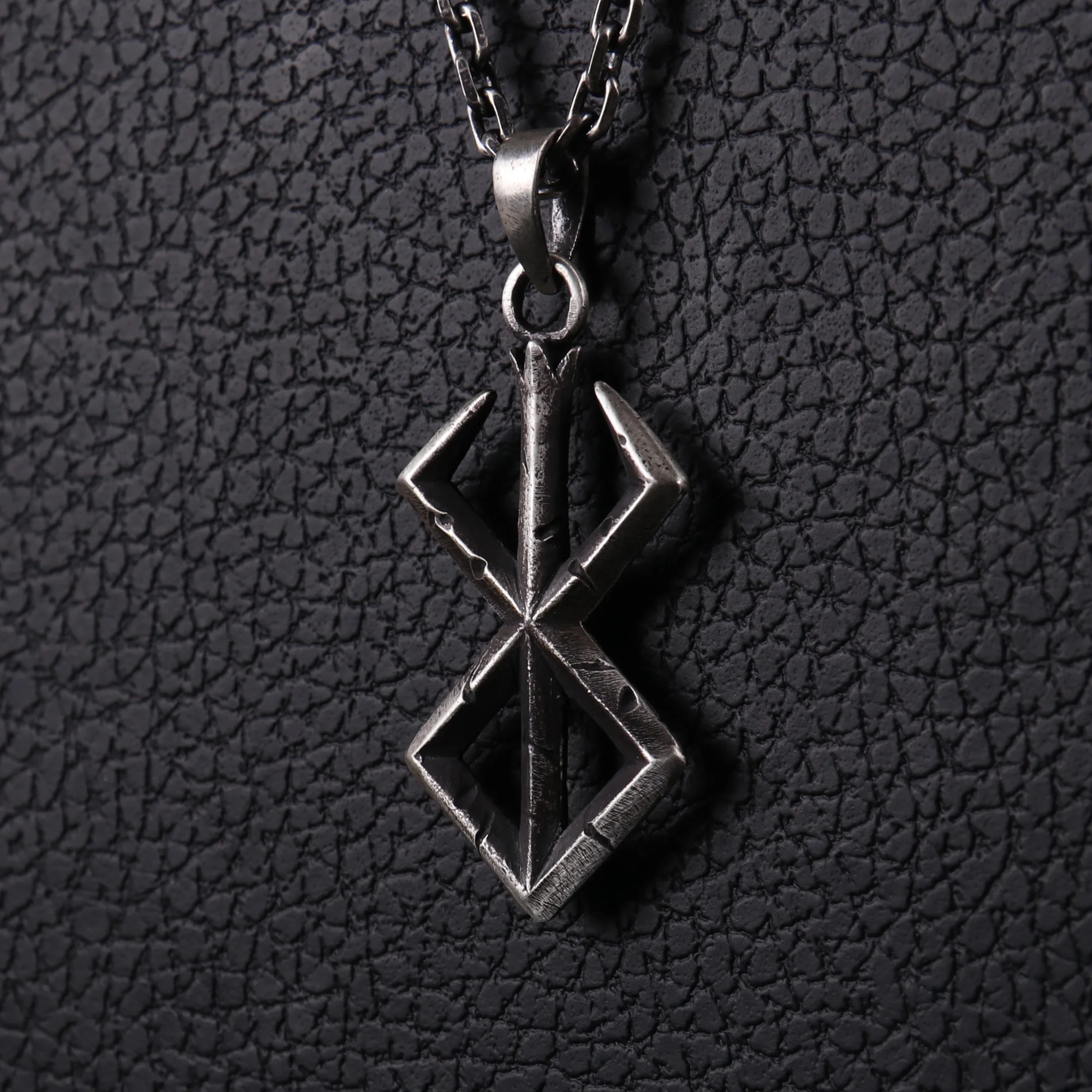 4cm Handmade 925 Sterling Silver Sacrifice Necklace Brand of Sacrifice Pendant LARP Jewelry Gift For Him