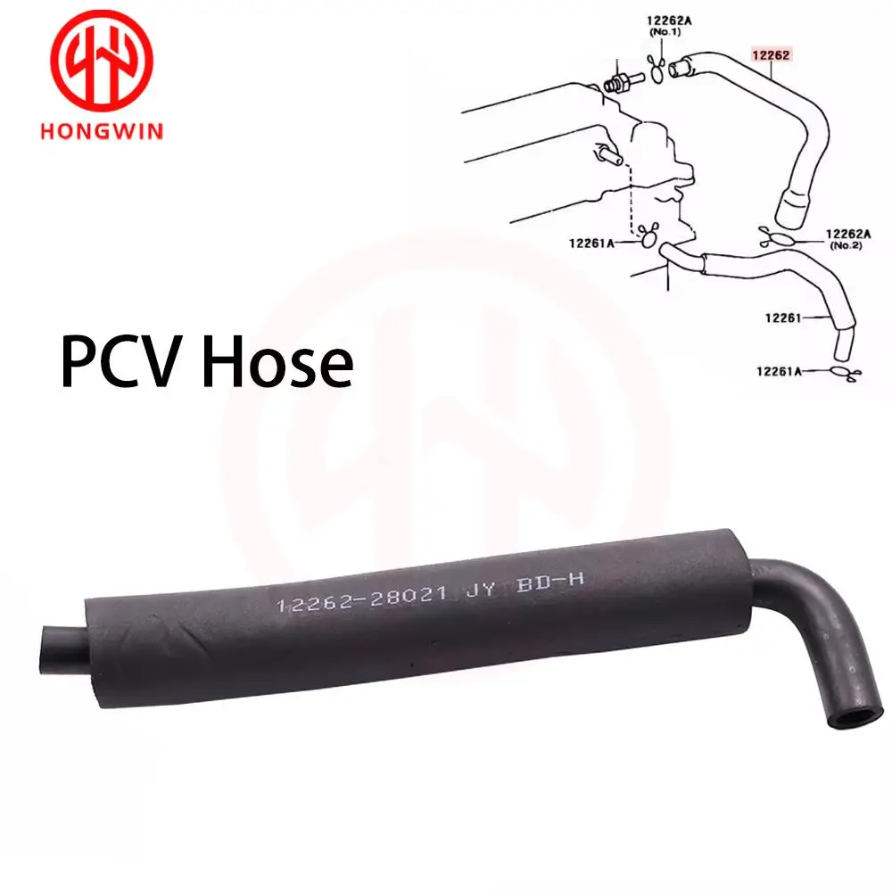 12262-28021 PCV Valve Hose For Toyota Camry Highlander Solara RAV4 Scion 2.4L