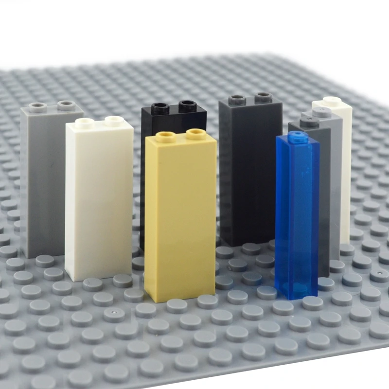 DIY Building Blocks Thick Bricks 1x2x5 1x1x5 Dots Educational Creative Plastic Toys for Children Compatible Leduo 2453 2454