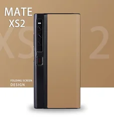 Premium Genuine Leather Back Protection Cover - Durable Plating Hard Case for Back Cover (Camel-brown)