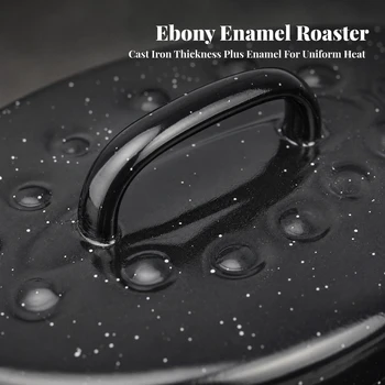 VOval Enameled Cast Iron Roaster 1