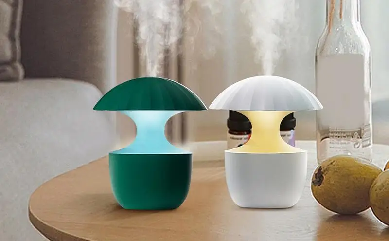 

Маленькие увлажнители воздуха 300 мл, мягкое освещение, ночная подсветка в виде грибов, USB зарядка, красочная подсветка, холодный туман, увлажнители с RGB