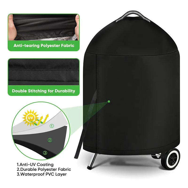 26.5x36 inch Charcoal Grill Cover For The Weber Grill-gas BBQ Lid With ...