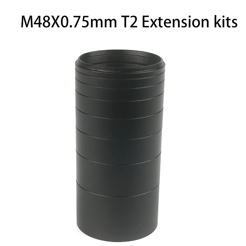 Télescope Astronomique Qiilu M48X0.75 Kit De Tube D'extension De Longueur Focale 3 5 Tube Aluminium 30mm
