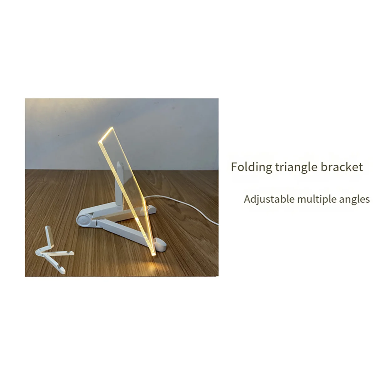 LED 노트 보드, 빛나는 아크릴 메시지 마커 보드, 조명 화이트 보드, 7.9x7.9 인치