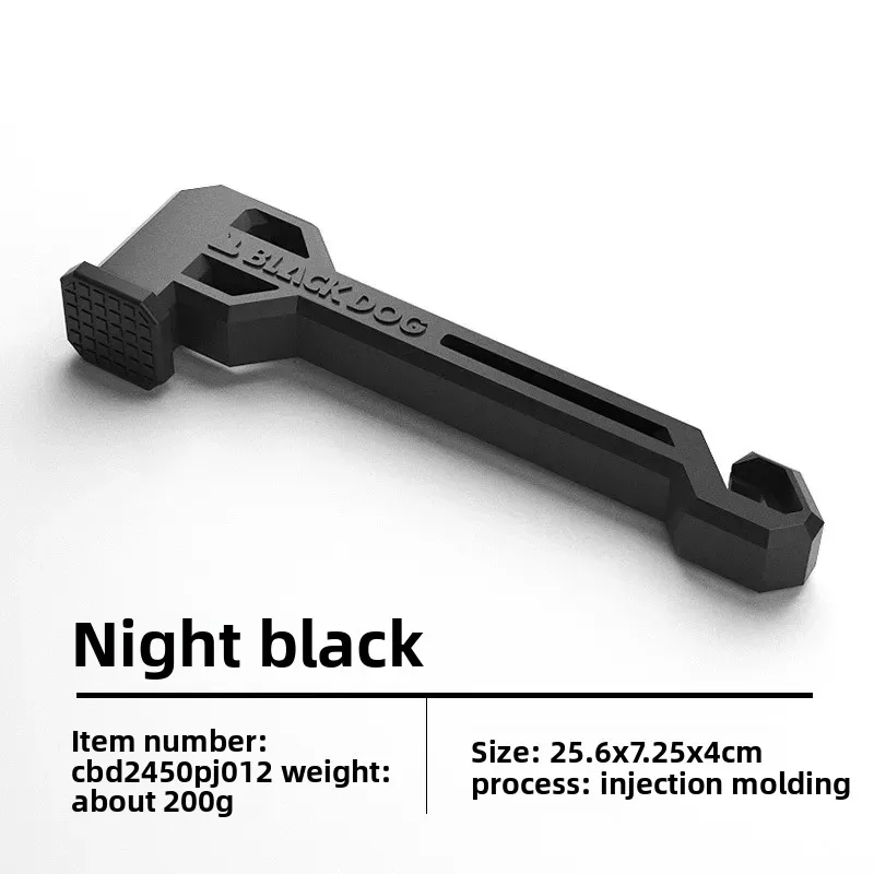 Naturehike BLACKDOG Outdoor Tent Ground Nail Hammer Outdoor Camping Plastic Ground Nail Awning Hammer Gadget Portable tent pegs camping tent accessories
