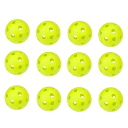 Durable Indoor Pickleball Balls - Set of 3, 6, or 12 - Ideal for Training, Competition, and Practice (12pcs)