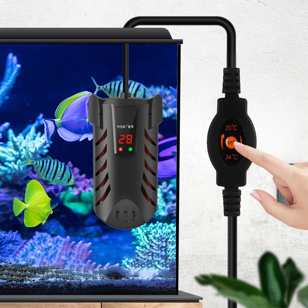 Submersible Fish Tank Heater Digital Display Aquarium Turtle Feeding Water Heater Fish Tank Thermostat Constant Temperature