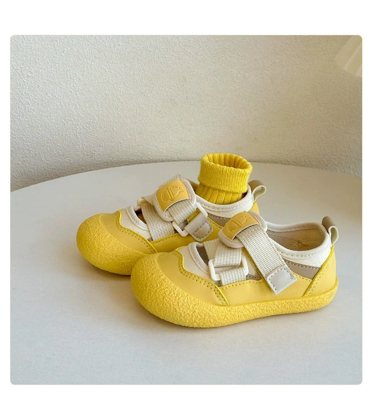 3-7Y Children's Shallow Mouth Sandals Summer Boys Girls Skateboard Shoes Soft Sole Breathable Non slip Kindergarten Indoor Shoes