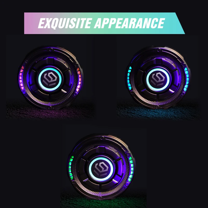 Magnetic Fingertip Spinner EDC Metal Push-Slide Toy Stress Relief ADHD Focus Tool for Adults & Kids Fidget Toy