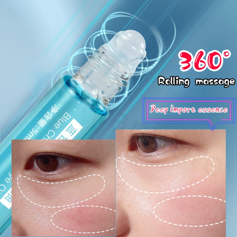 

5ml Blue Chamomile Eye Ball Essence Oil Desalination Tight Wrinkles Dark Circles Eye Bags Multi-effect Eye Essential Oil