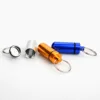 100Pcs Aluminum Alloy Pill Box Case Waterproof Tablet Storage Box Bottle Case Holder Mini Medicine Container With Keychain 3
