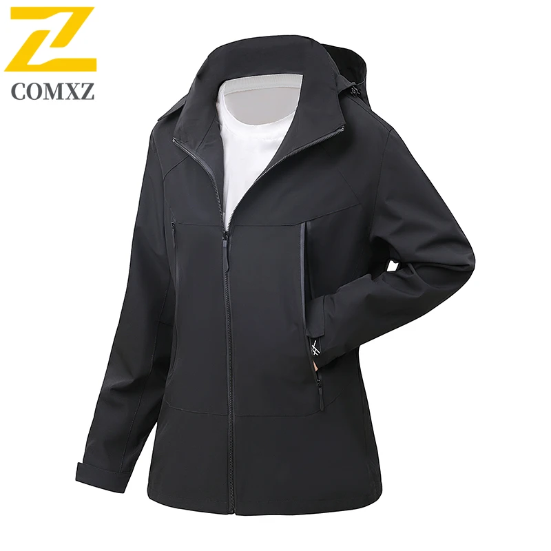 Men Windbreaker   Hooded Outdoor Waterproof and windproof Jacket Men Women Lightweight  Hiking Unisex Raincoat Camping Coat