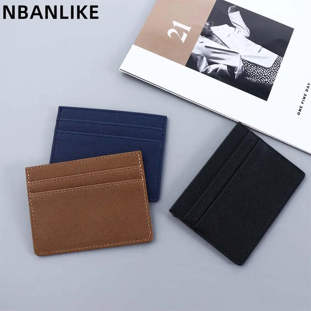 

1 PC Double Sided Slim Card Holder Portable Men Thin Business Card Wallet